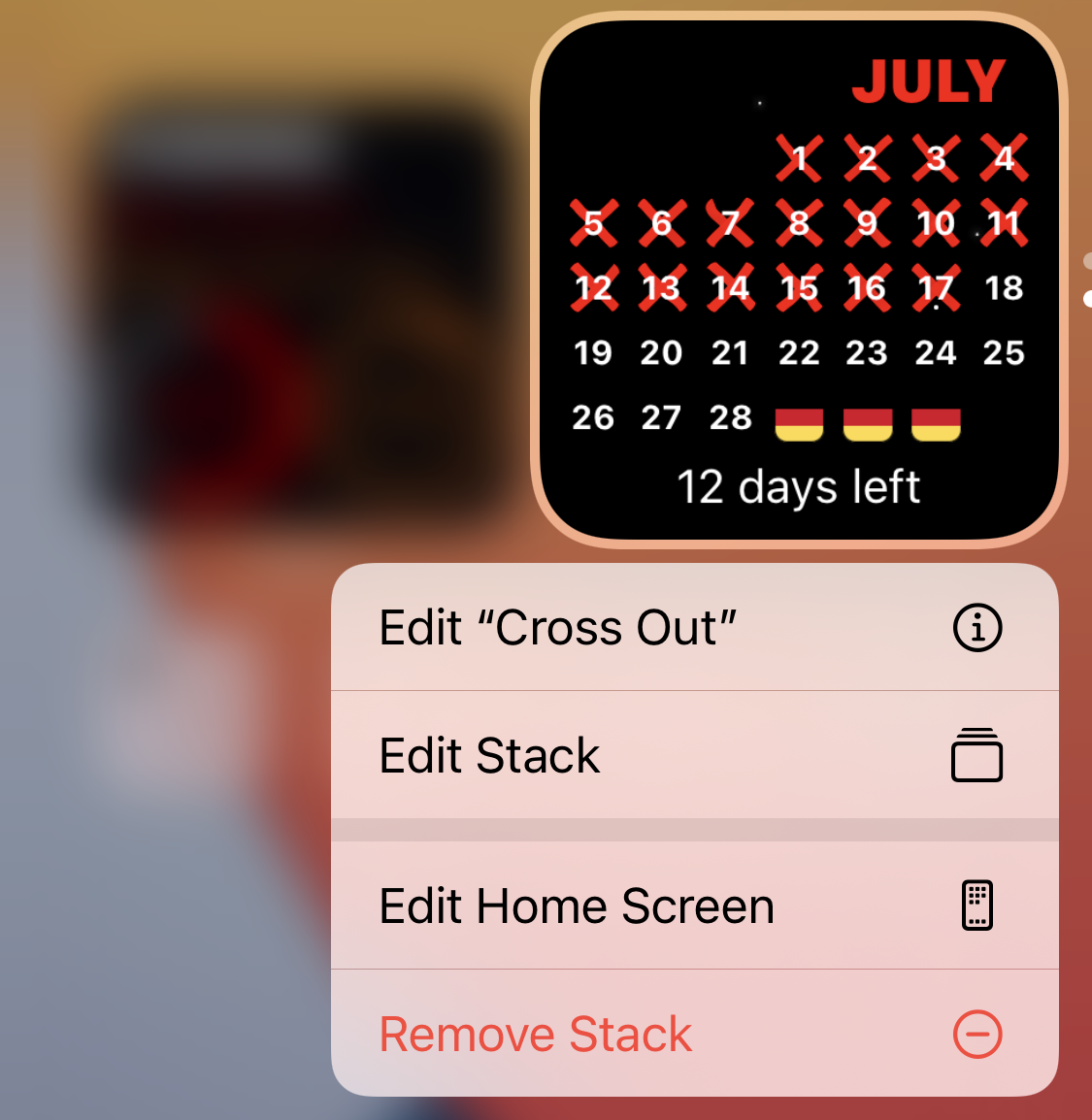 Cross Out Calendars Widgets